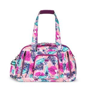 Lug Propeller 2 Overnight Bag Azalea Pink - LIght Pink with Floral Print